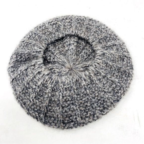 Cintelli & Galluzzo Grey Knit Beret OS - Picture 4 of 6